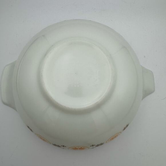 Vintage Pyrex 1963-67 Town & Country Cinderella 444 4qt Mixing Bowl Orange Brown - Picture 6 of 10